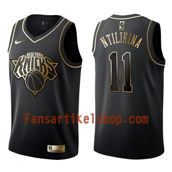 NBA New York Knicks Trikot Frank Ntilikina 11 Nike Schwarz Golden Edition Swingman - Herren NBA New York Knicks Trikot Frank Ntilikina 11 Nike Schwarz Golden Edition Swingman - Herren